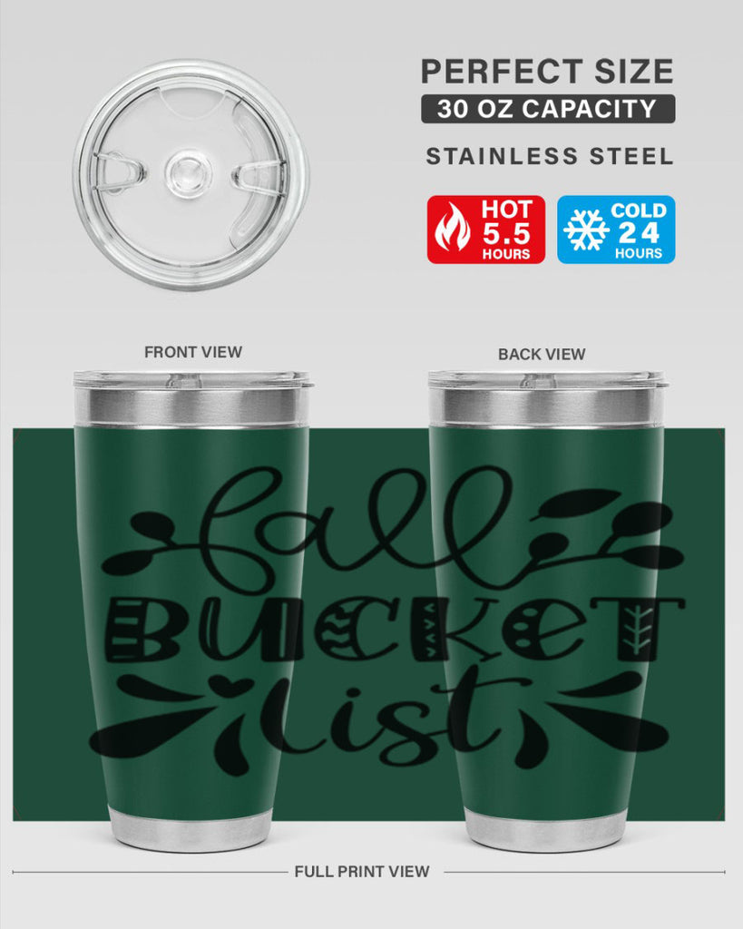 Fall Bucket List 94#- fall- Tumbler