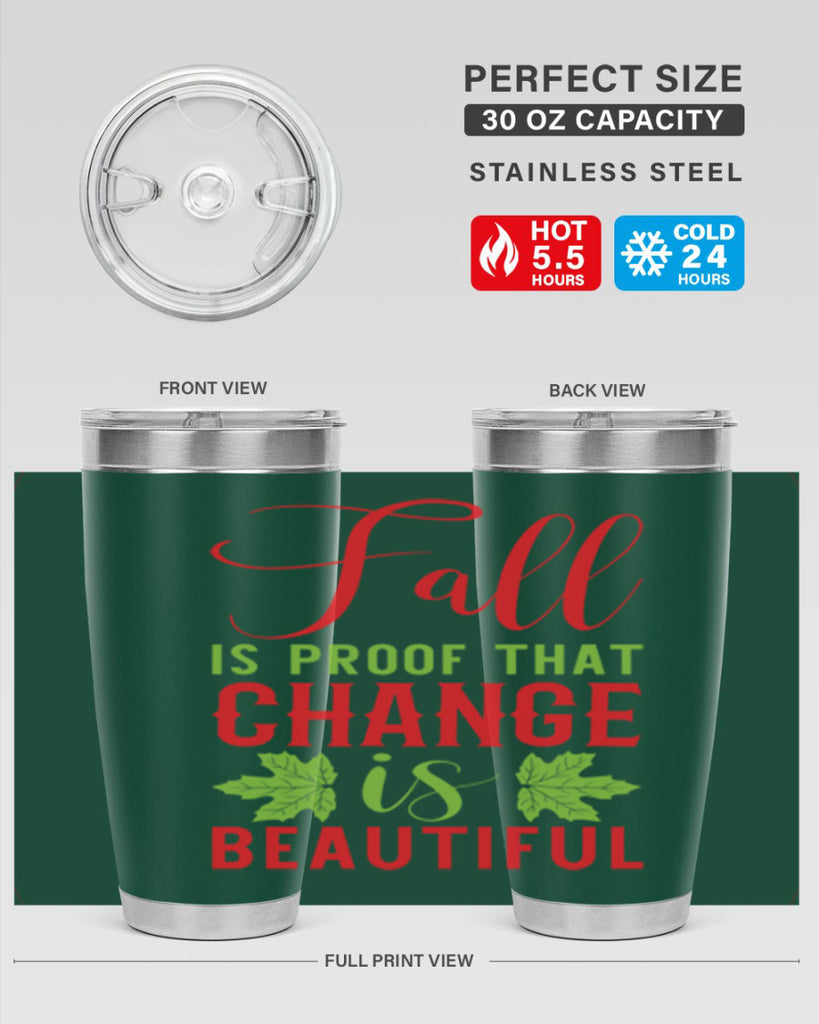 Fall is Proof That Change is Beautiful 121#- fall- Tumbler