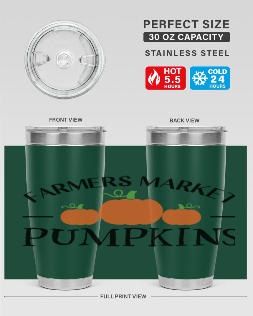 Farmers Market Pumpkins 178#- fall- Tumbler