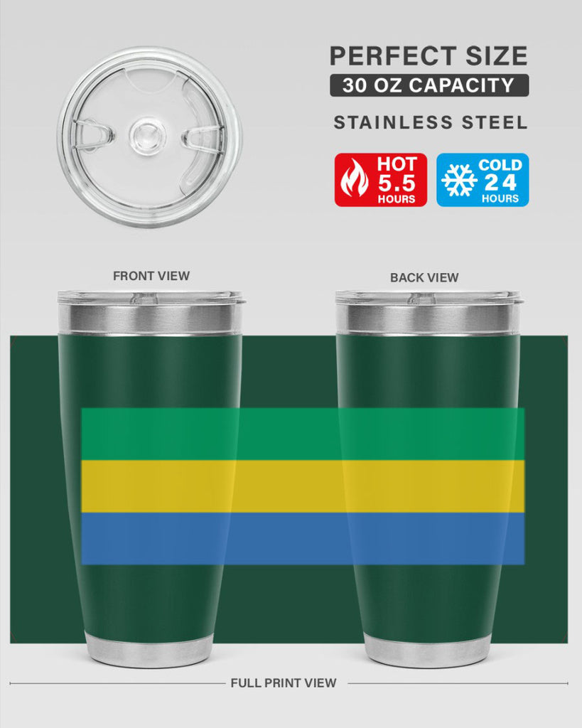 Gabon 136#- world flags- Tumbler