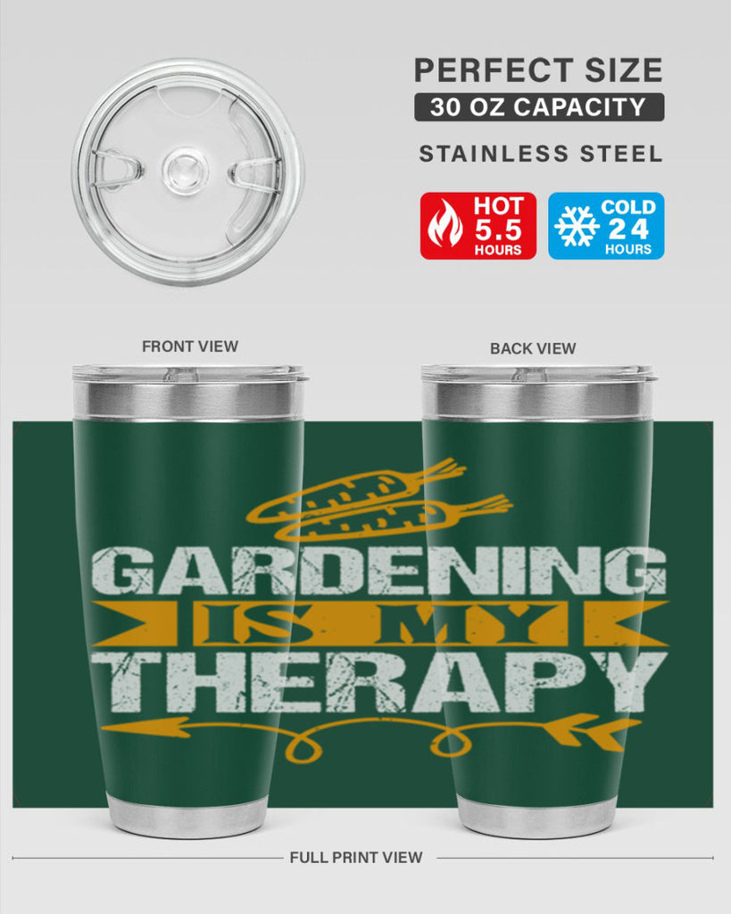 Gardending is my Therapy 64#- farming and gardening- Tumbler