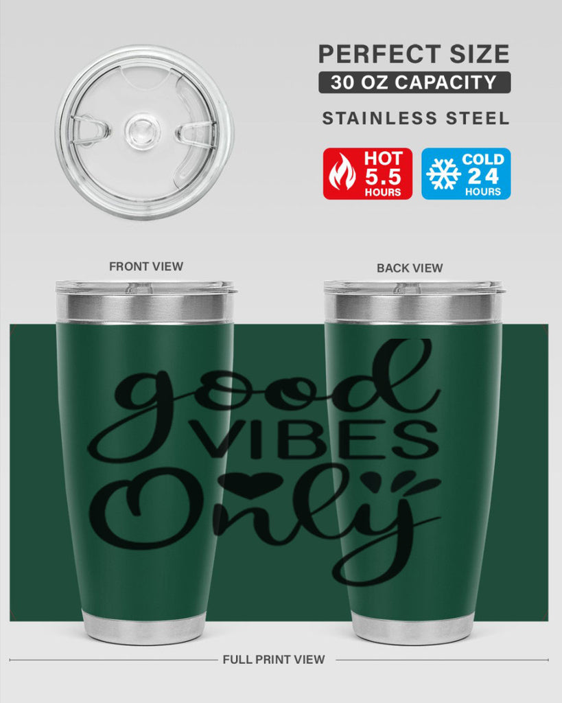 Good vibes only design 202#- mermaid- Tumbler