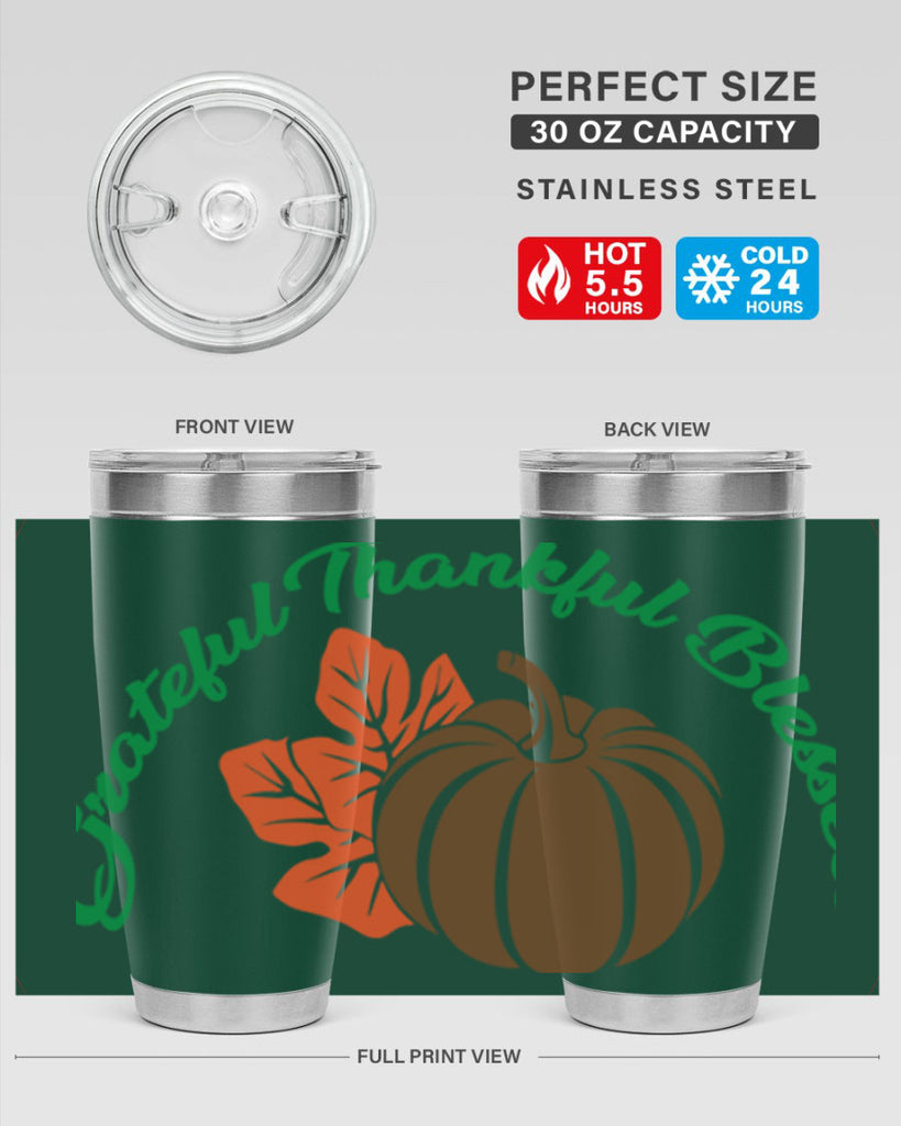 Grateful Thankful Blessed 214#- fall- Tumbler