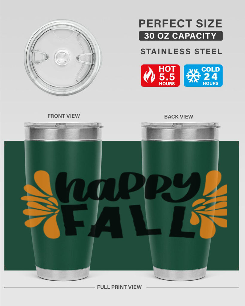 Happy Fall 491#- fall- Tumbler