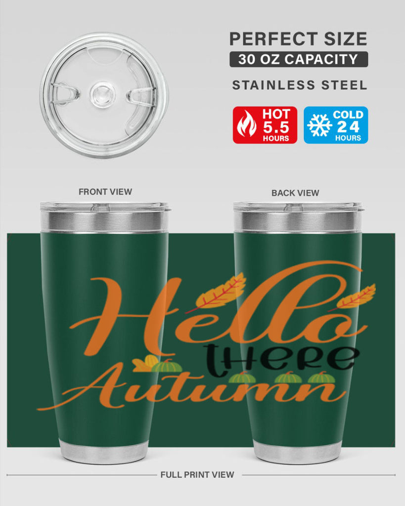 Hello There Autumn 297#- fall- Tumbler