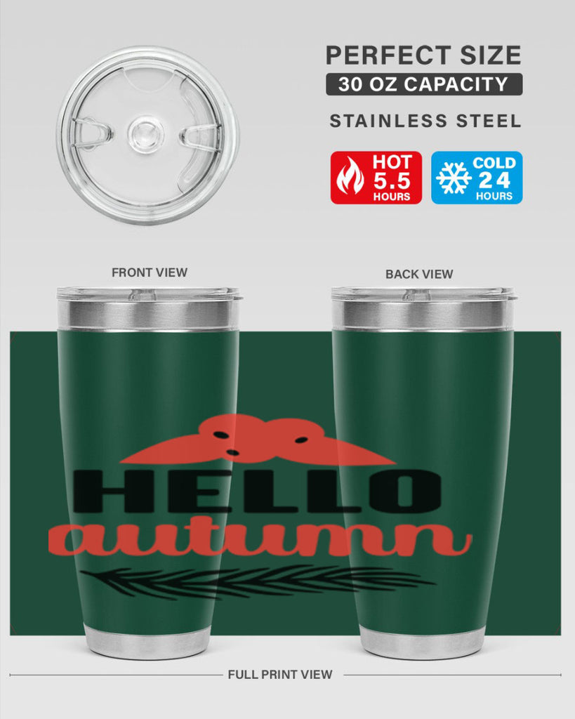 Hello autumn 269#- fall- Tumbler