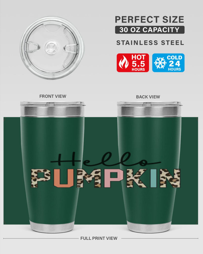 Hello pumpkin 289#- fall- Tumbler