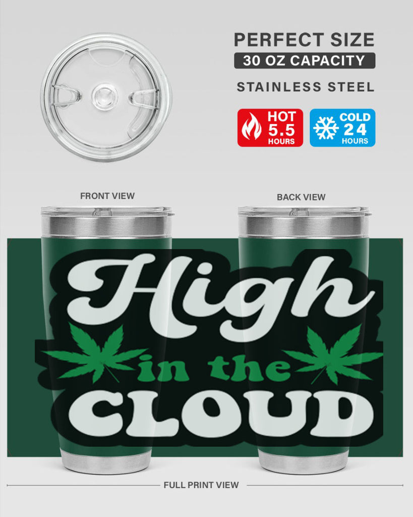 High in the cloud 113#- marijuana- Tumbler