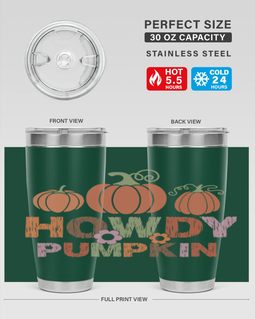 Howdy Pumpkin 321#- fall- Tumbler