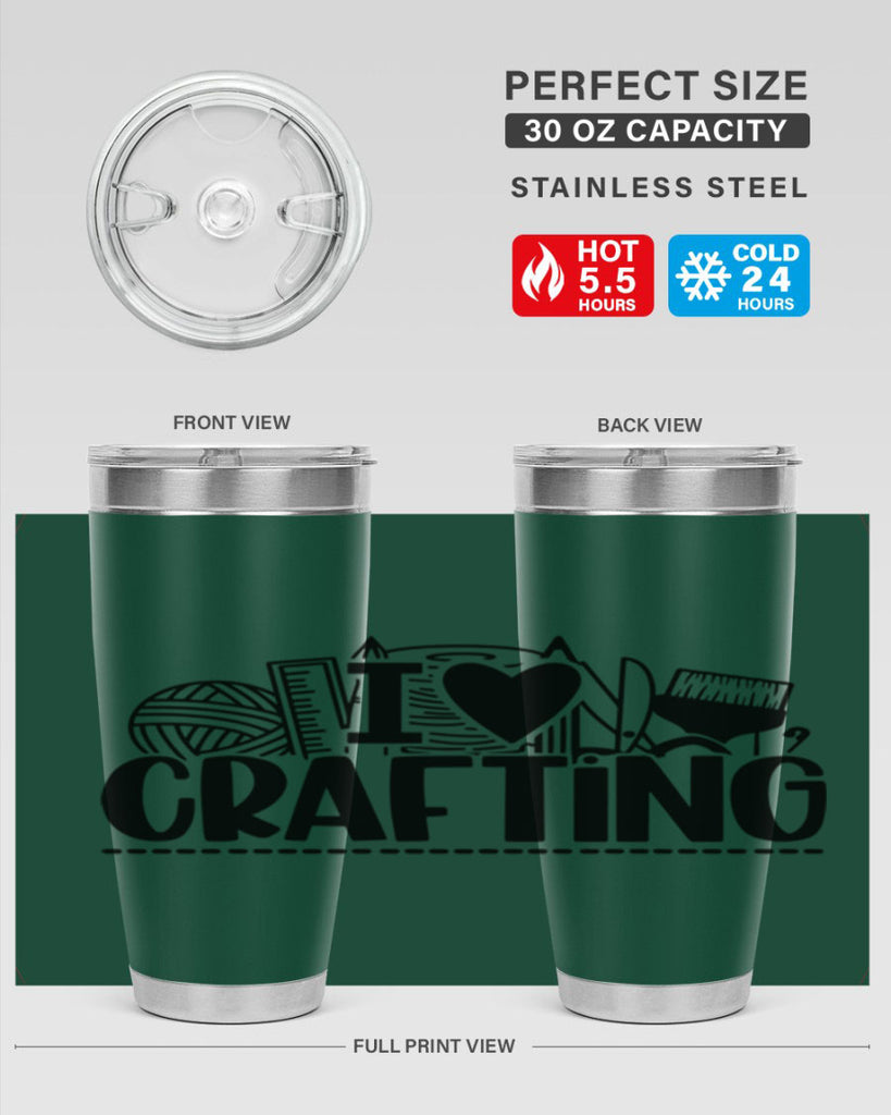 I Love Crafting 20#- crafting- Tumbler