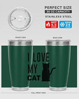 I Love My Cat Style 57#- cat- Tumbler