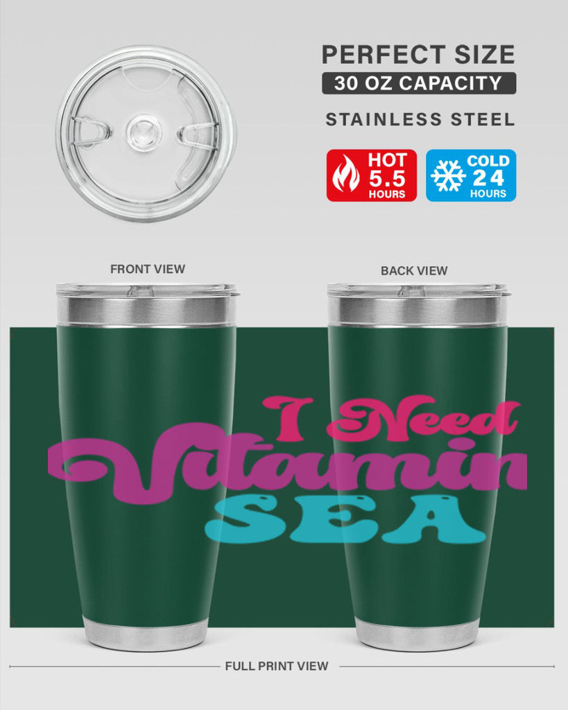 I Need Vitamin Sea 217#- mermaid- Tumbler