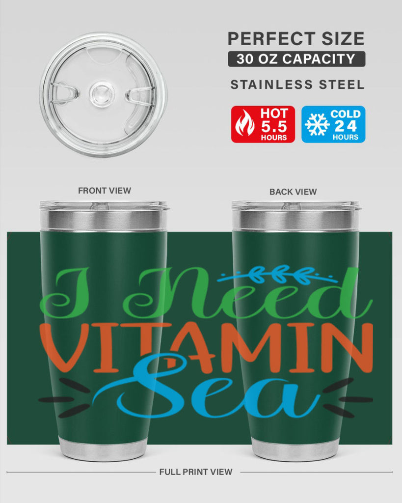 I Need Vitamin Sea 233#- mermaid- Tumbler