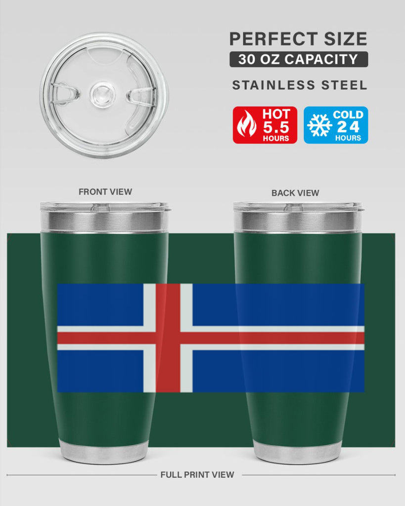 Iceland 122#- world flags- Tumbler