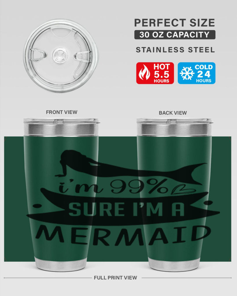 Im sure im a 248#- mermaid- Tumbler