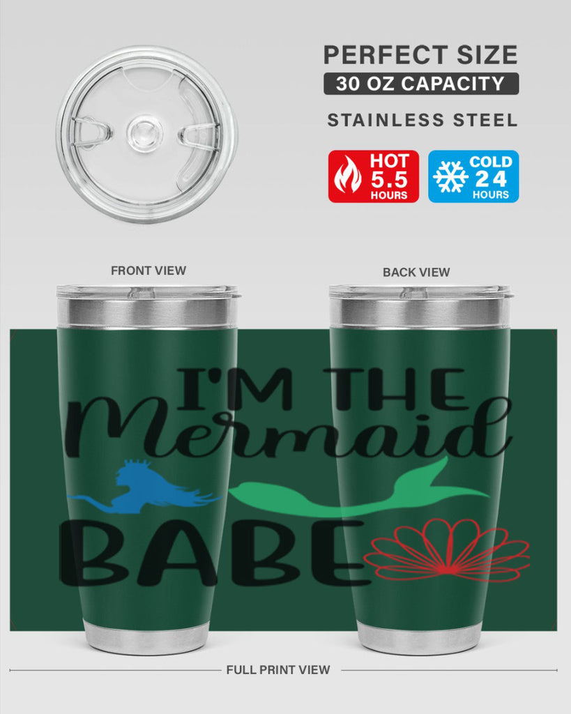 Im the Mermaid Babe 264#- mermaid- Tumbler