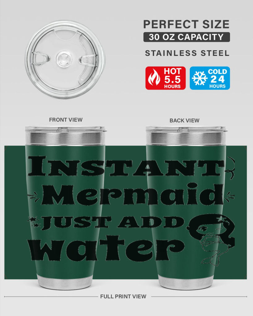 Instant Mermaid just add water 273#- mermaid- Tumbler