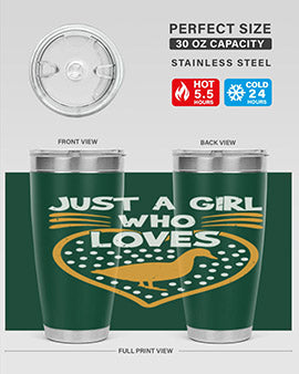 Just A Girl Who Loves Duck Style 34#- duck- Tumbler