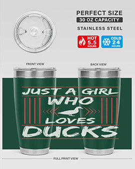 Just A Girl Who Loves Ducks Style 33#- duck- Tumbler