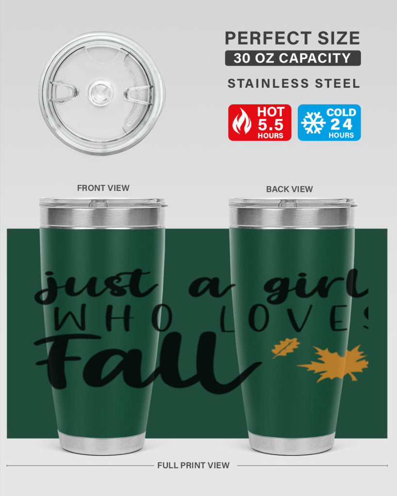 Just A Girl Who Loves Fall 380#- fall- Tumbler
