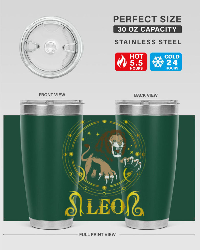 Leo 297#- zodiac- Tumbler