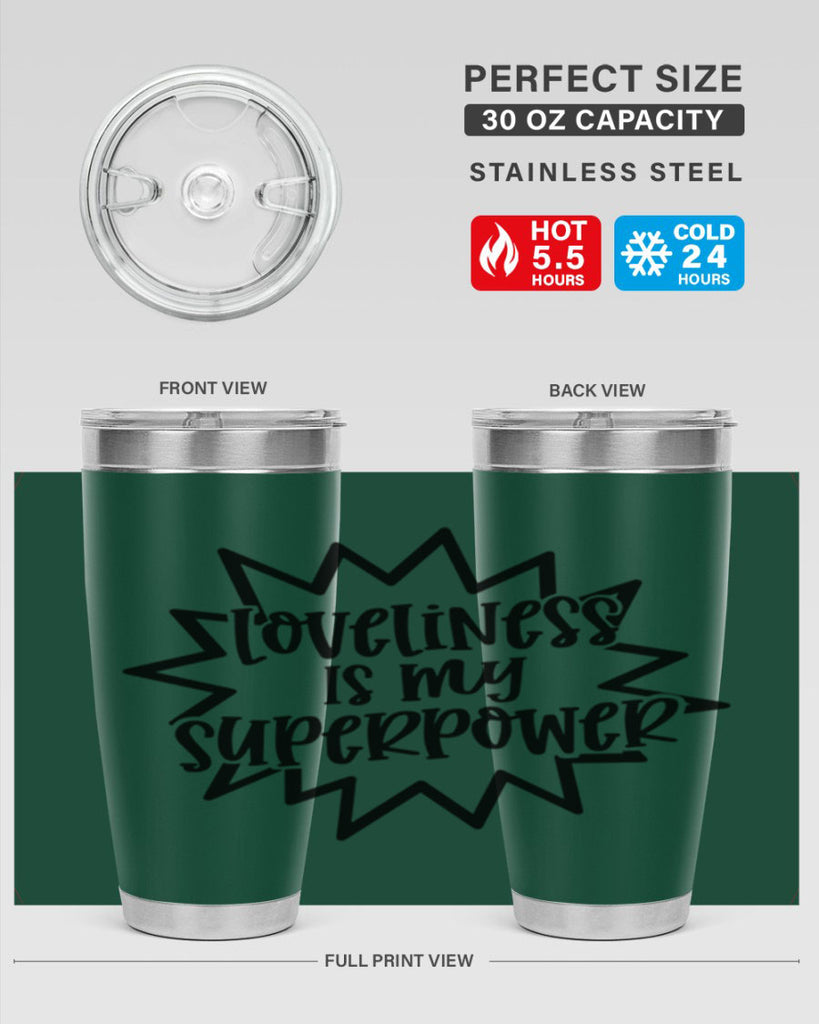 Loveliness Is My Superpower Style 53#- baby- tumbler