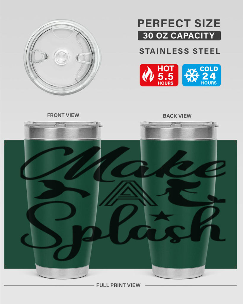 Make a splash 311#- mermaid- Tumbler