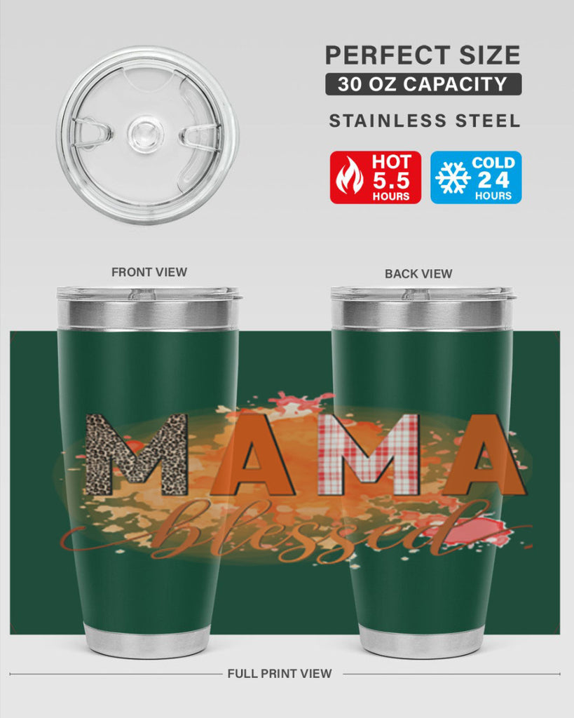 Mama Blessed 418#- fall- Tumbler