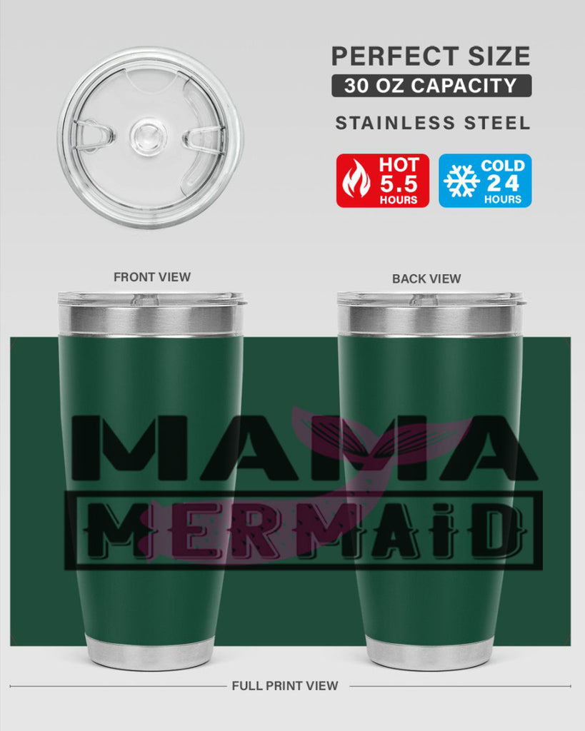 Mama mermaid 317#- mermaid- Tumbler