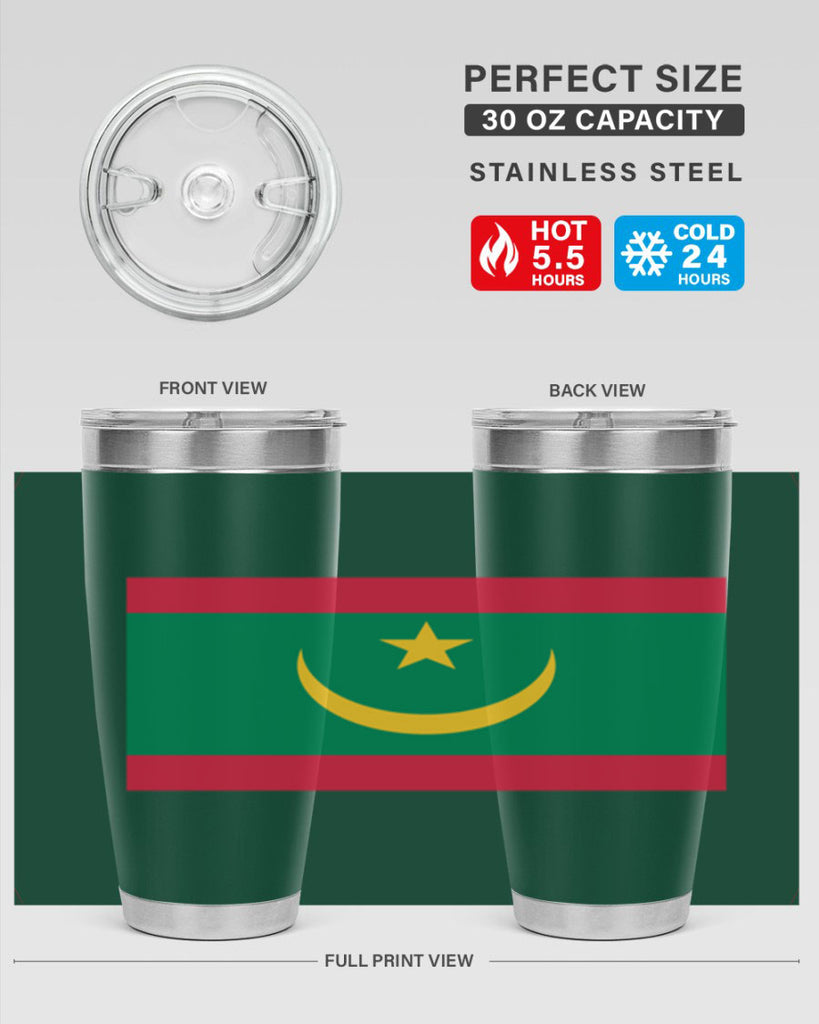 Mauritania 89#- world flags- Tumbler