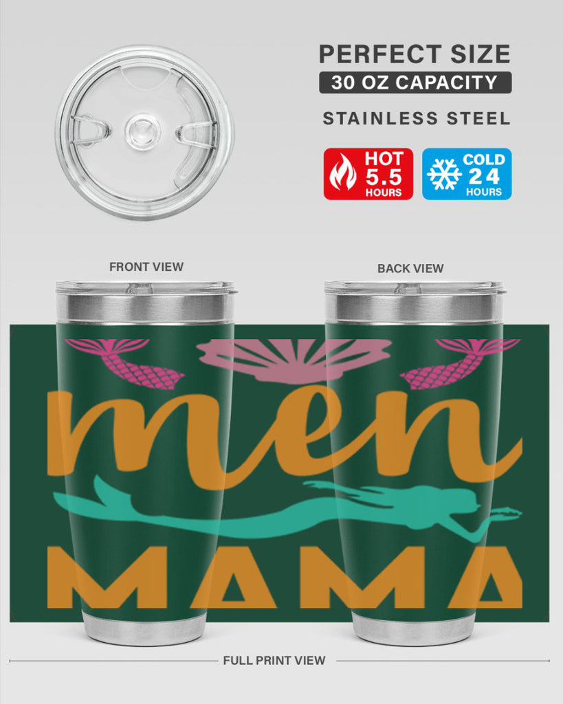 Men Mama Design 318#- mermaid- Tumbler