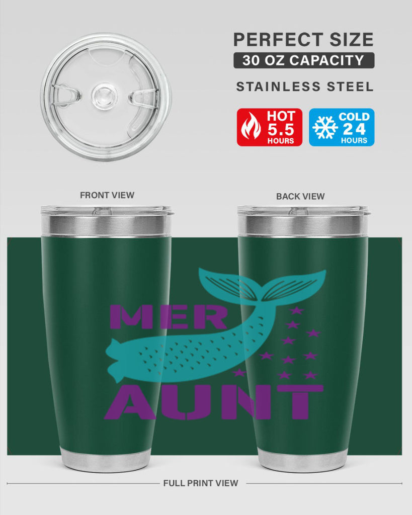 Mer Aunt 319#- mermaid- Tumbler