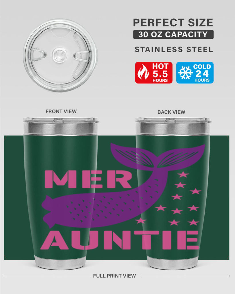 Mer Auntie 320#- mermaid- Tumbler