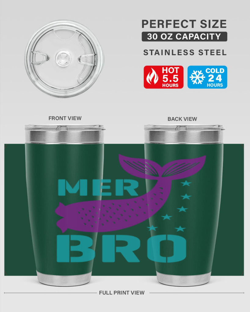 Mer Bro 322#- mermaid- Tumbler