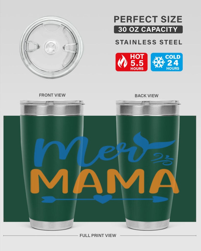 Mer Mama 330#- mermaid- Tumbler