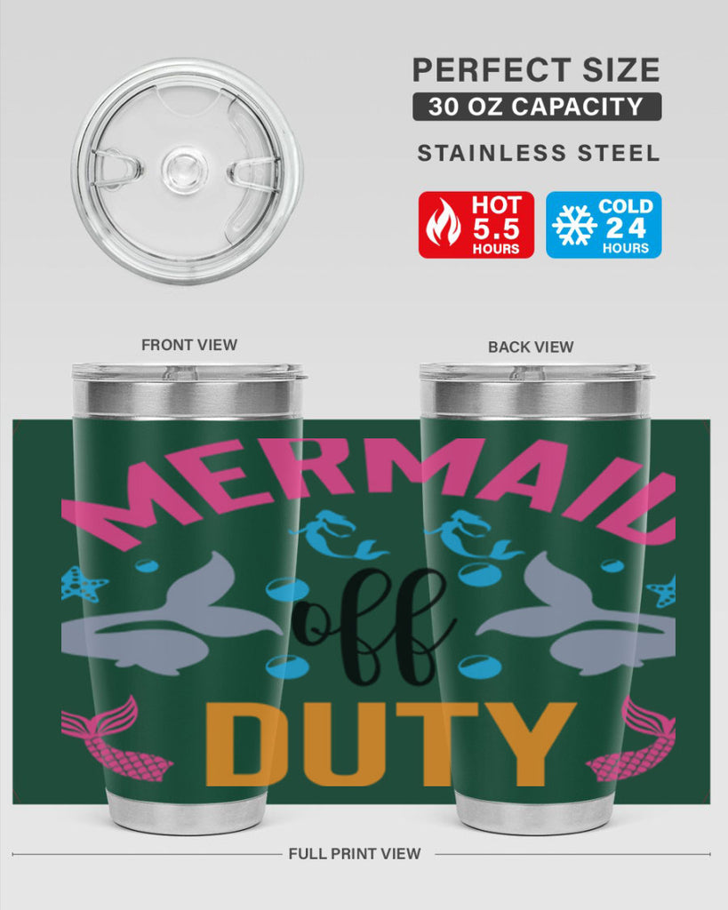 Mermaid Off Duty Design 438#- mermaid- Tumbler