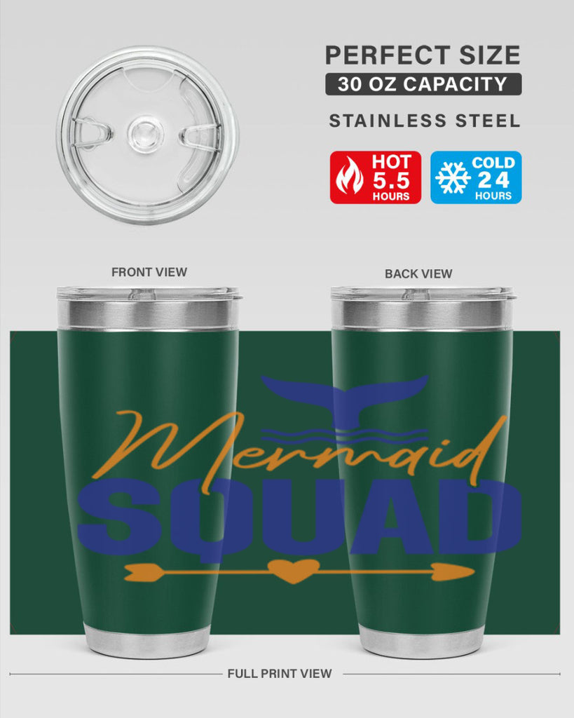 Mermaid Squad 376#- mermaid- Tumbler