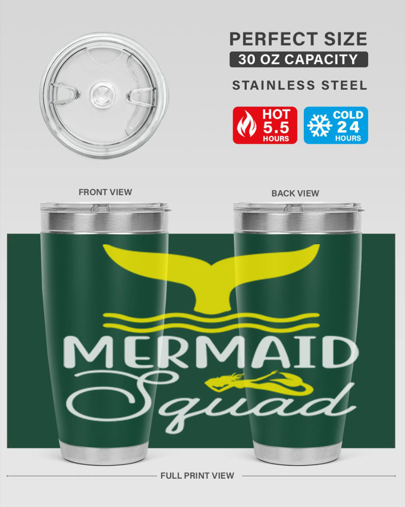 Mermaid Squad 380#- mermaid- Tumbler