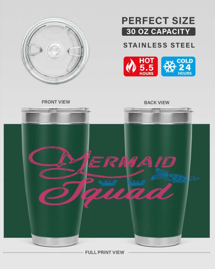 Mermaid Squad 383#- mermaid- Tumbler