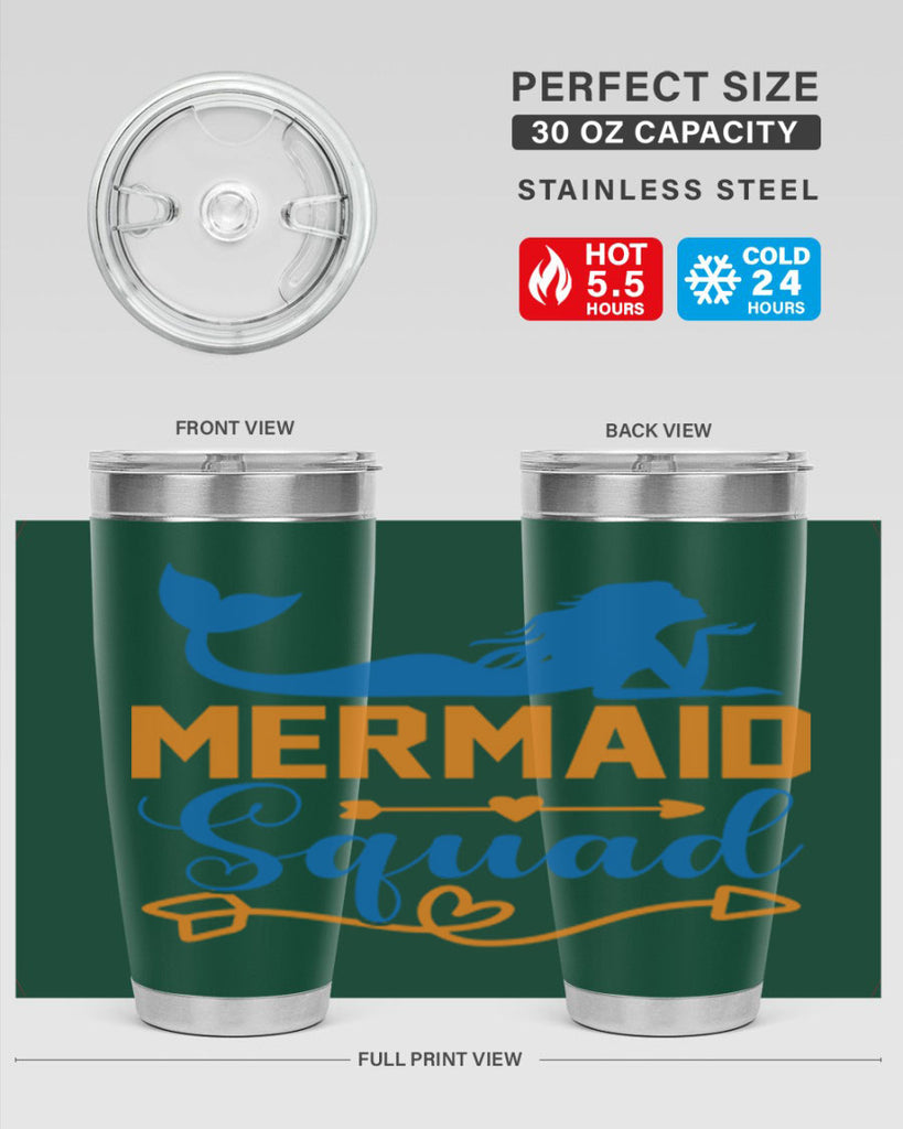 Mermaid Squad 385#- mermaid- Tumbler