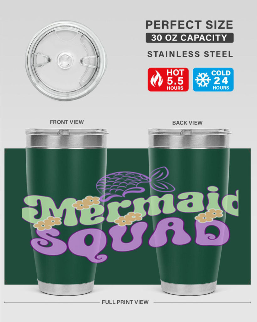 Mermaid Squad 445#- mermaid- Tumbler