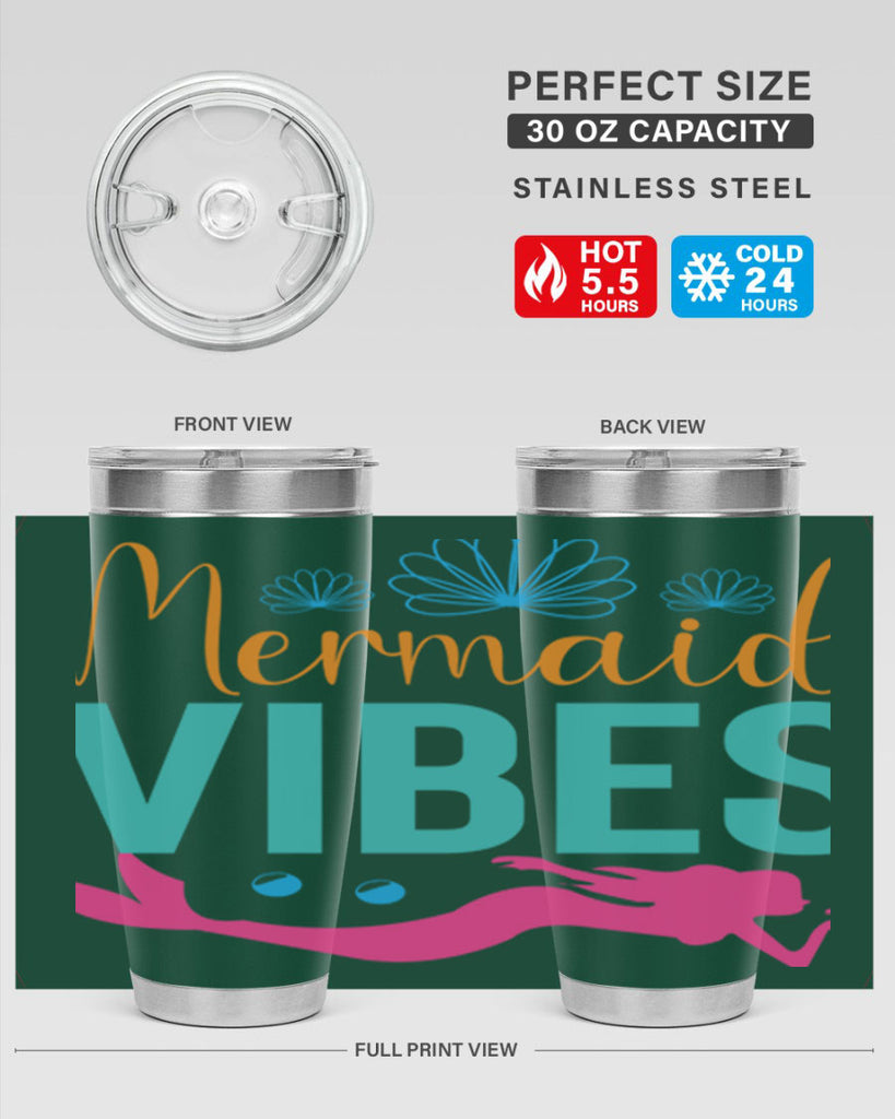 Mermaid Vibes Design 465#- mermaid- Tumbler