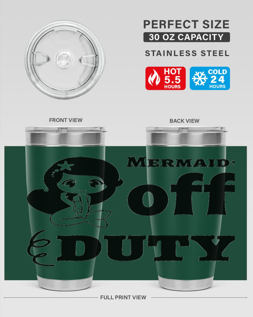 Mermaid off duty 434#- mermaid- Tumbler