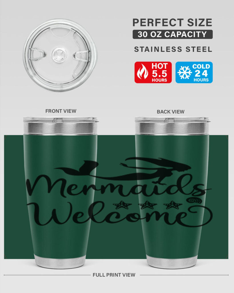 Mermaids welcome design 501#- mermaid- Tumbler