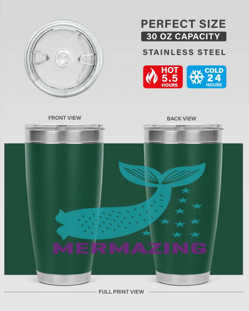 Mermazing 502#- mermaid- Tumbler