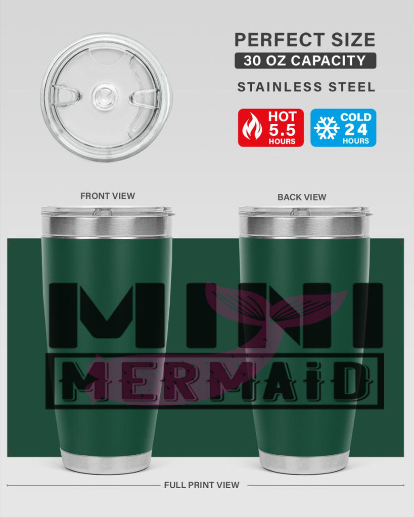 Mini mermaid 504#- mermaid- Tumbler