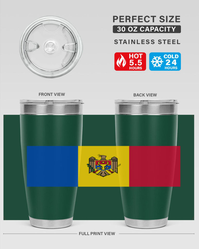 Moldova 85#- world flags- Tumbler