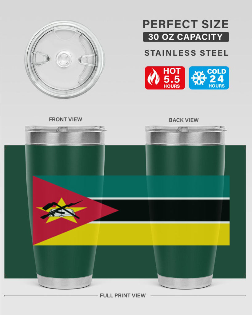 Mozambique 80#- world flags- Tumbler