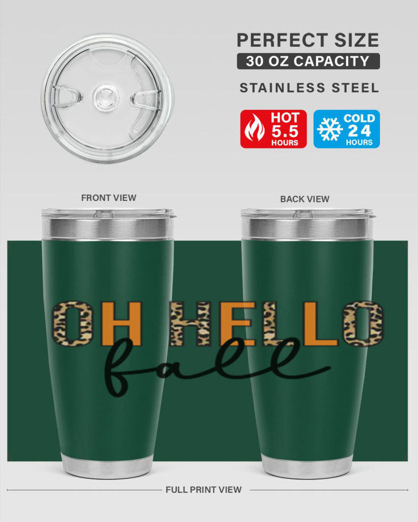Oh hello fall 451#- fall- Tumbler