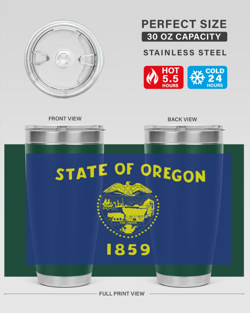 Oregon 15#- Us Flags- Tumbler